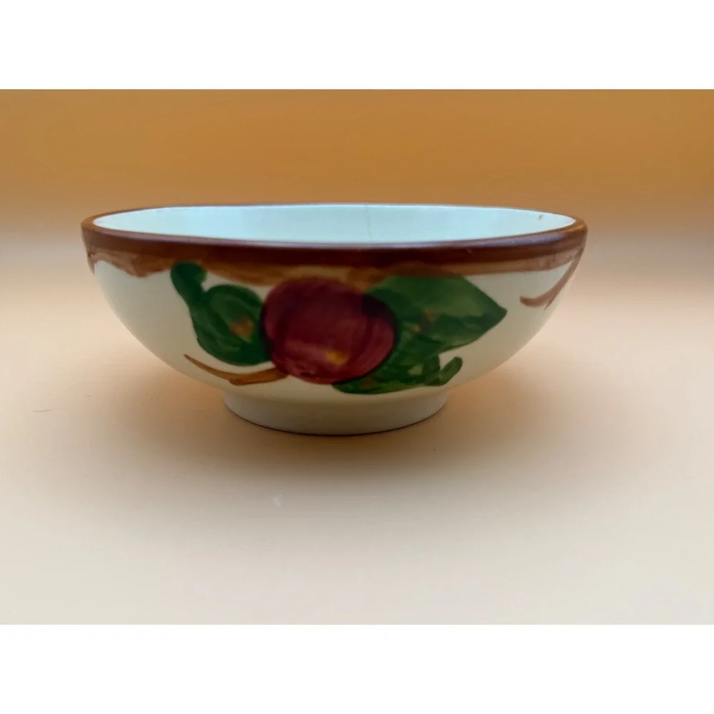Vintage 1960's Franciscan Apple Bowl As Is Hairline Crack California Pottery